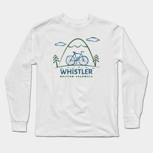 Whistler, British Columbia Bike Long Sleeve T-Shirt